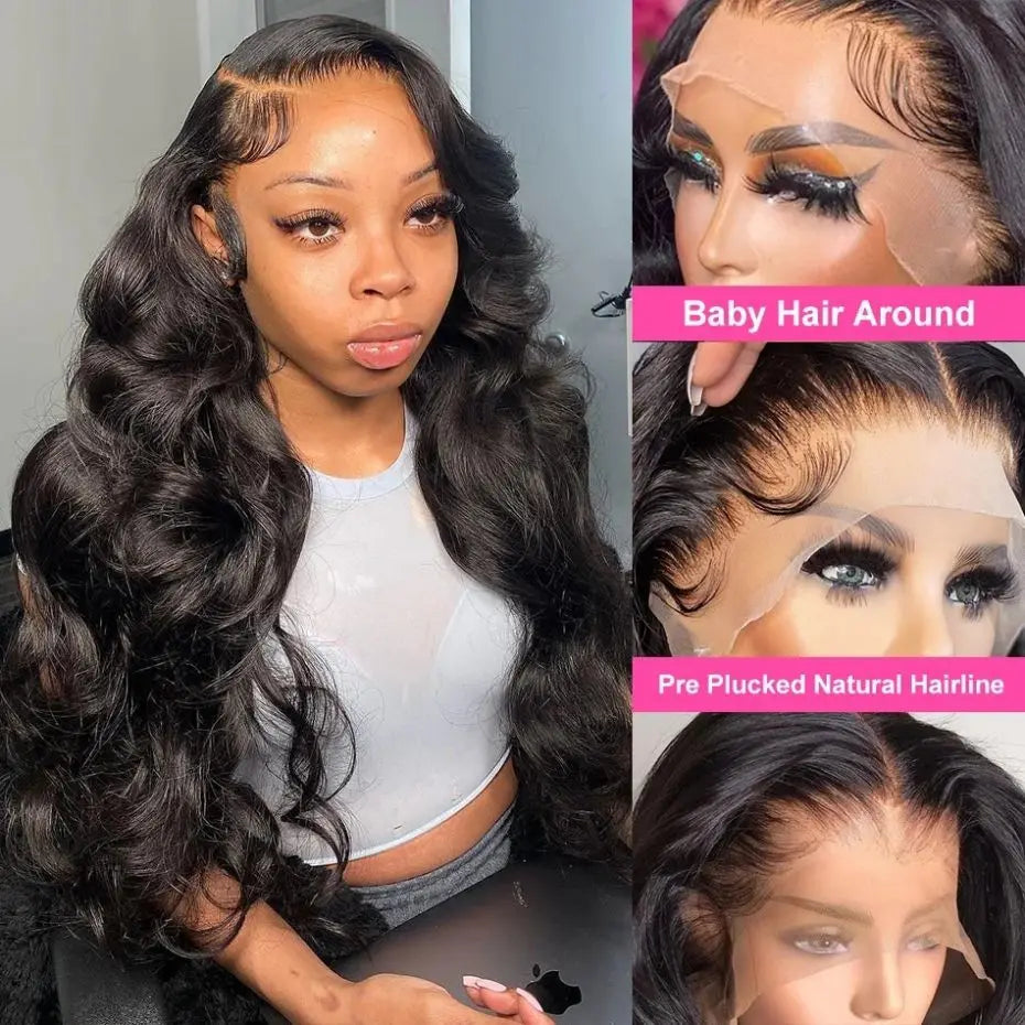 Body Wave 30 32Inch 13x6 Transparent Lace Front Wig 4x4 HD Lace Closure Wigs For Women 13x4 Brazilian Human Hair Wig Pre Plucked