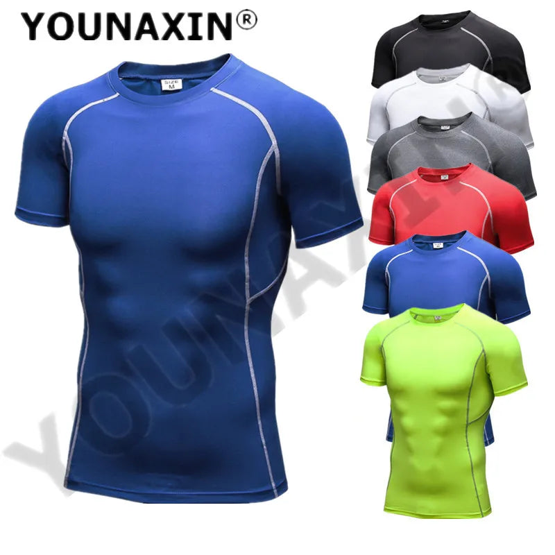 Men Yoga Gym Sports T-Shirts Compression Boy Exercise Tights Cycling Basketball Football Training Fitness Running Top Sweatshirt