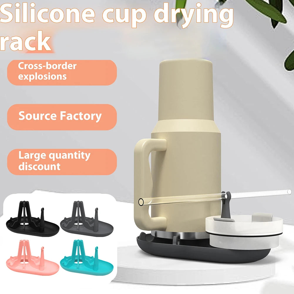 Air Convection Fast Dryer Rack Silicone Mug Drying Holder Space Saving Bottle Drainer Stand for Stanley Cup Accessories