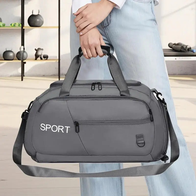 Gym Bag Travel Bag Sports Tote Gym Bag Sports Duffle Bag With Multiple Pockets Waterproof For Outdoor Activities Water Bottles