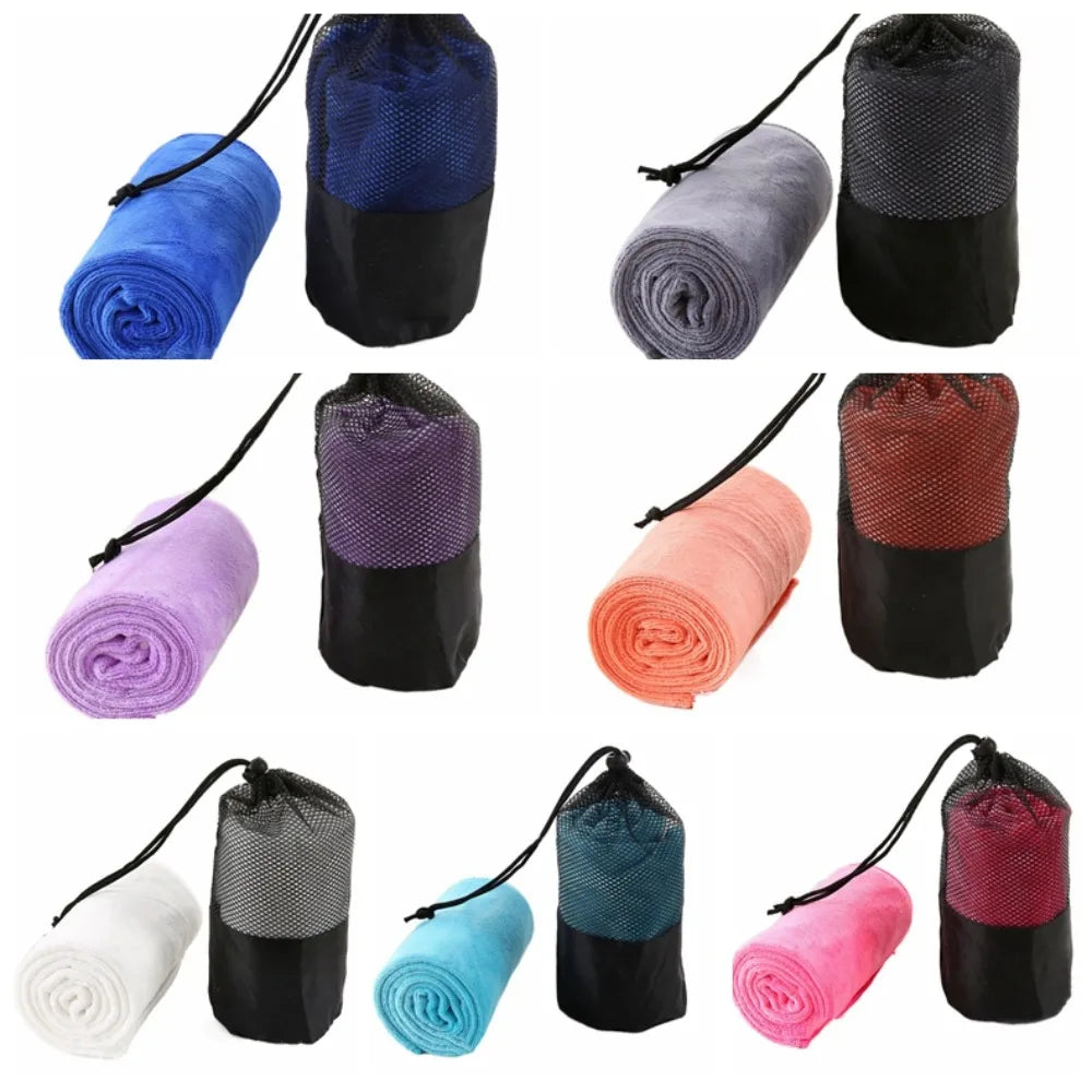 Fitness Equipment With Bundle Pocket Sports Towel Quick-Drying Storage Bag Gym Towel Soft Wiping Sweat Swimming Towel Cycling