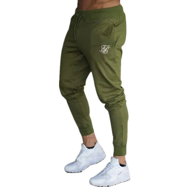 Sik Silk Men's Pants Fitness Skinny Trousers Spring Elastic Bodybuilding Pant Workout Track Bottom Pants Men Joggers Sweatpants