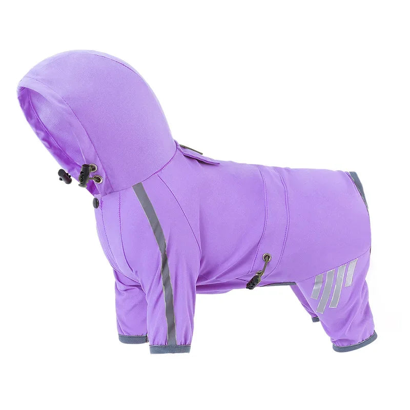 Waterproof Pet Clothes Puppy Raincoat for Small Medium Dogs Cats Hoodies Reflective Shih Tzu Overalls Chihuahua Pug Rain Coats