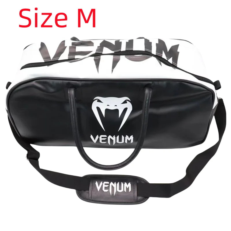 PU Gym Fitness Bag Boxing Training Bag Outdoor Sport Bag for Men and Women Travel Duffel Bag for Workout MMA Daily Overnight