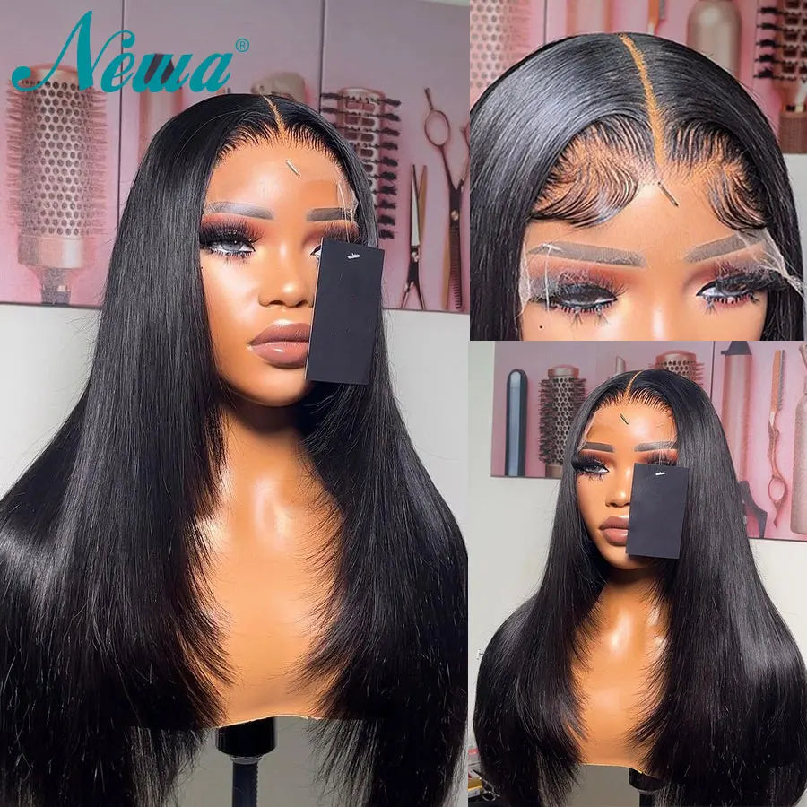 HD Lace Glueless Wigs Layered Cut Straight 5x5 6x6 HD Lace Closure Wigs 13x4 13x6 HD Lace Frontal Human Hair Wigs Pre Plucked