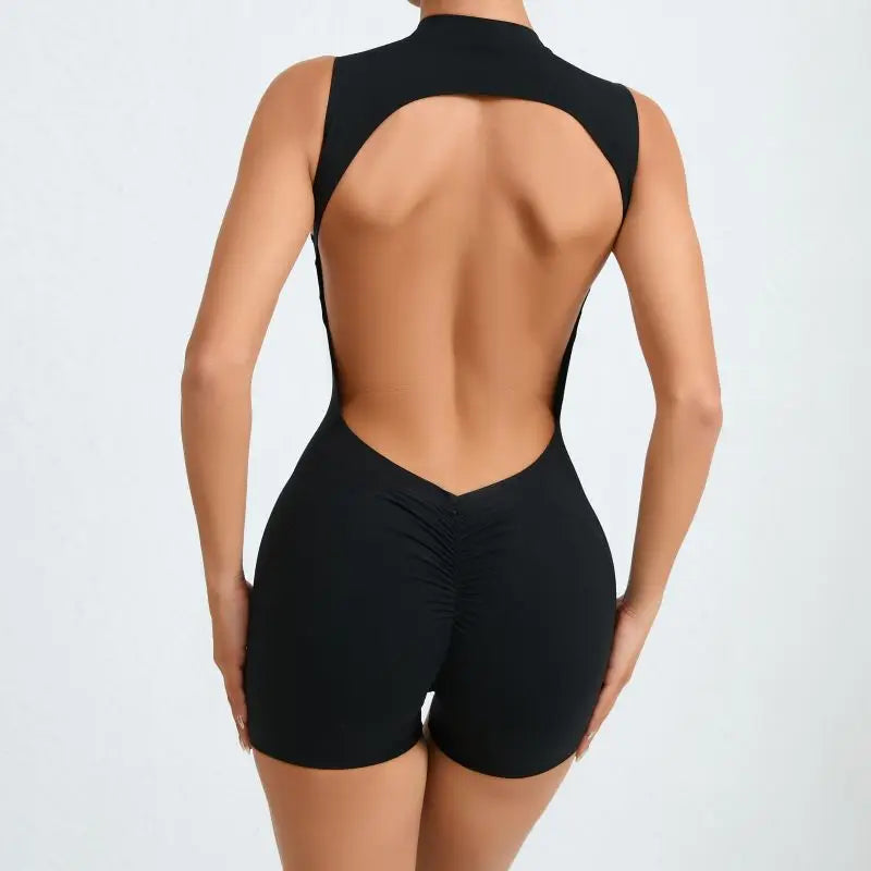 Summer One-piece Hollow Out Sport Yoga Jumpsuit Outfit Fitness Bodycon Sportwear Women Set Workout Clothes for Women Academic