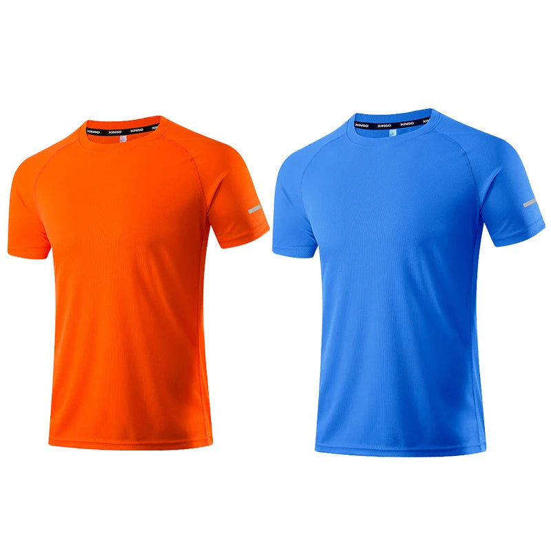 Quick Dry Men's T-shirt Athletic Wear Gym Male Camisetas Sportswear Compression Fitness Shirt Top Running Jersey Sport Clothing