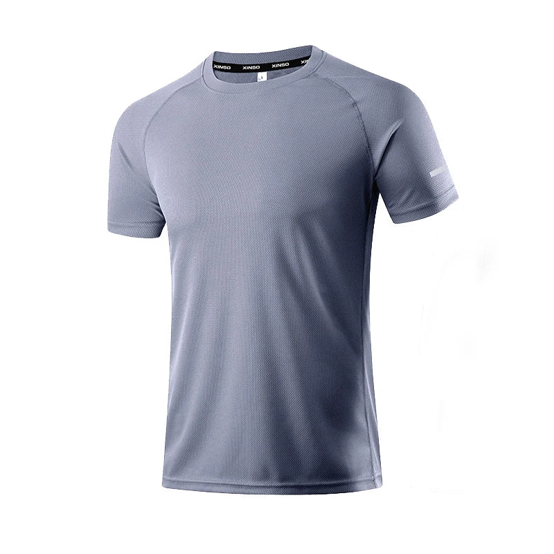 Quick Dry Men's T-shirt Athletic Wear Gym Male Camisetas Sportswear Compression Fitness Shirt Top Running Jersey Sport Clothing