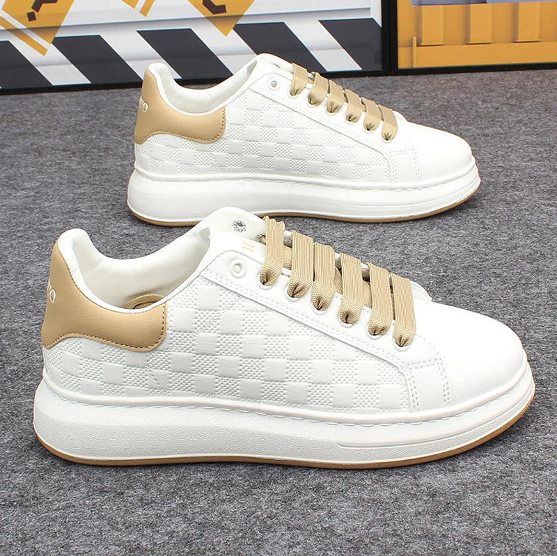 Fashionable white Women's sneakers sporty & casual.