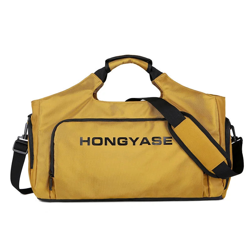 Fashion Lightweight Duffel Shoulder Bag Large Capacity Fitness Gym Bag With Shoes Pocket Male Hand Luggage Travel Bag