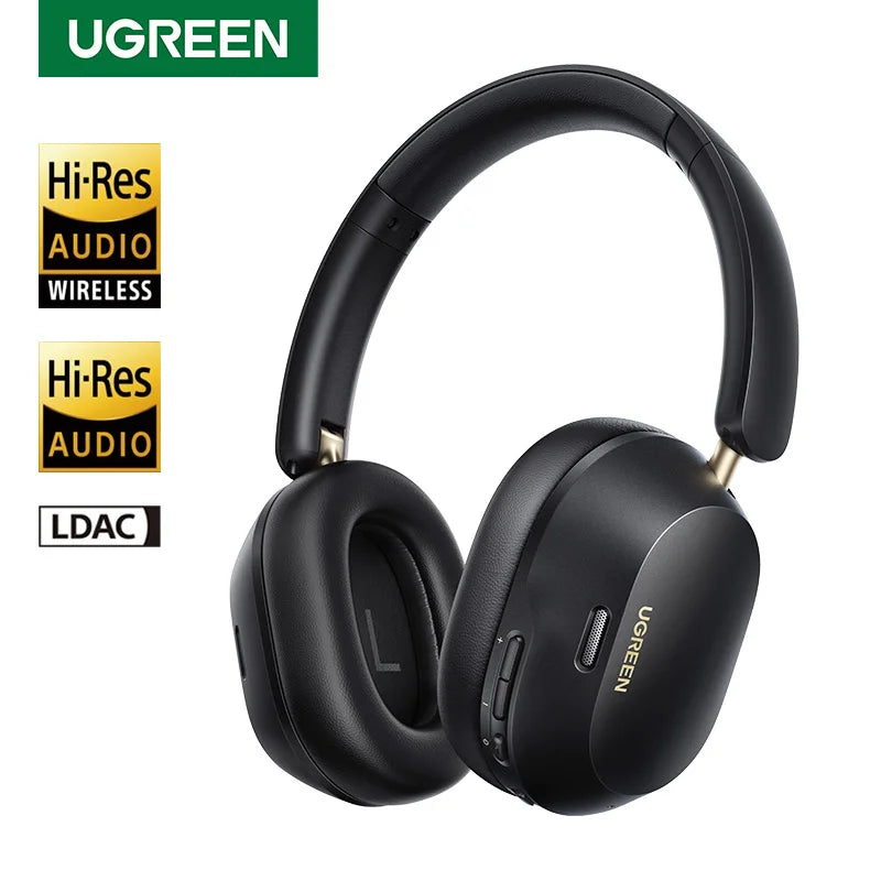 UGREEN Choice Max5c Wireless Bluetooth Headphones 43dB Active Noise Cancellation Hi-Res LDAC 75H Spatial Audio Earbuds Headset