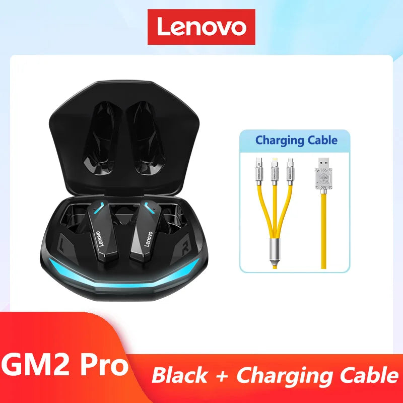 Original Lenovo GM2 Pro 5.3 Earphone Bluetooth Wireless Earbuds Low Latency Headphones HD Call Dual Mode Gaming Headset With Mic