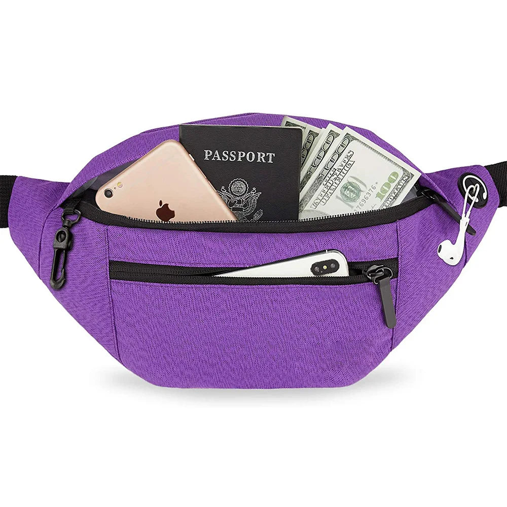 Outdoor leisure sports fanny pack waterproof fitness travel oblique span chest bag mobile phone backpack running fanny pack