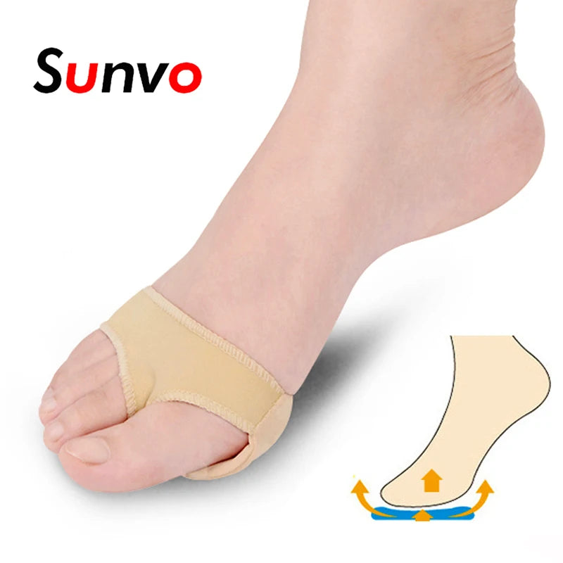 Sunvo Medical Forefoot Pads Sleeve for Hallux Valgus Corn Sore Calluses Bunion Pain Relief Metatarsal Foot Care Cushion Inserts