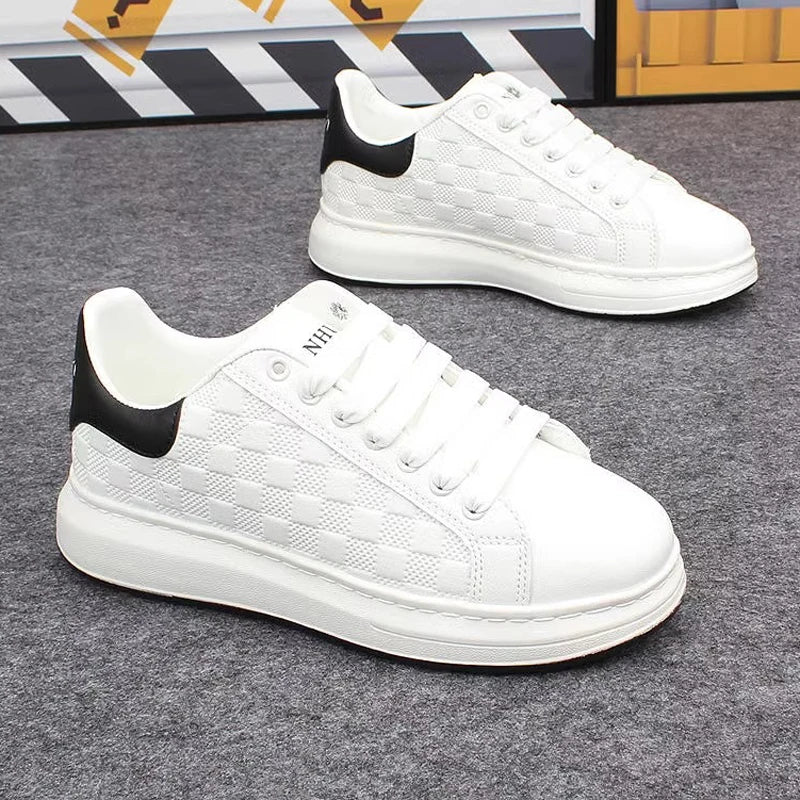 Fashionable white Women's sneakers sporty & casual.