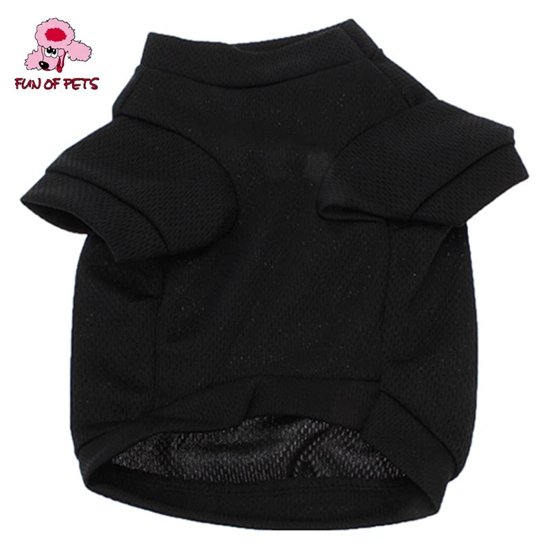 2017 Sheriff Breathable Polyester T-Shirt for Dogs (XS-L) Cool Black Summer Dog Clothes Pet Suppliers