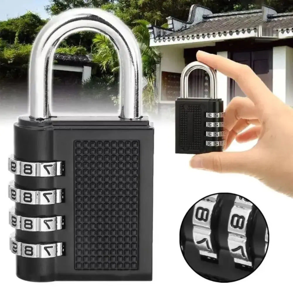 Multifunctional Anti-theft Padlock 4-digit Locks Security Code Security Lock Number Code Smart Combination Lock