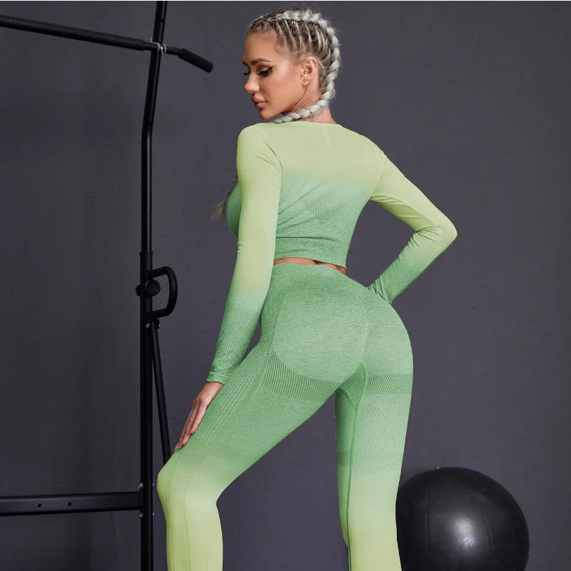 Yoga Set Gym Set Workout Clothes for Women Seamless Leggings Sports Bra Suit Female Clothing High Waist pants Women Tracksuit