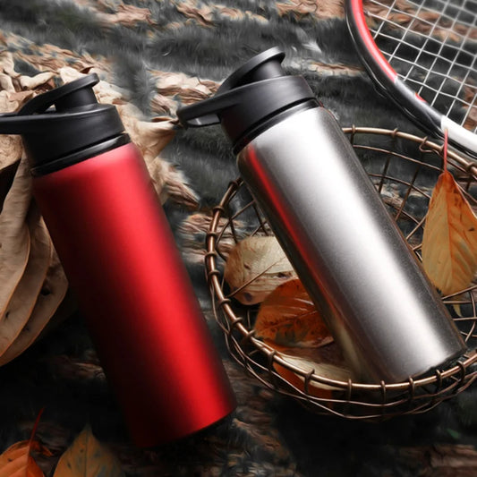 700ML Stainless Steel Cycling Bottle Outdoor Camping Gym Sports Water Bottle Vacuum Flask BPA Free Water Cup Bicycle Waterbottle