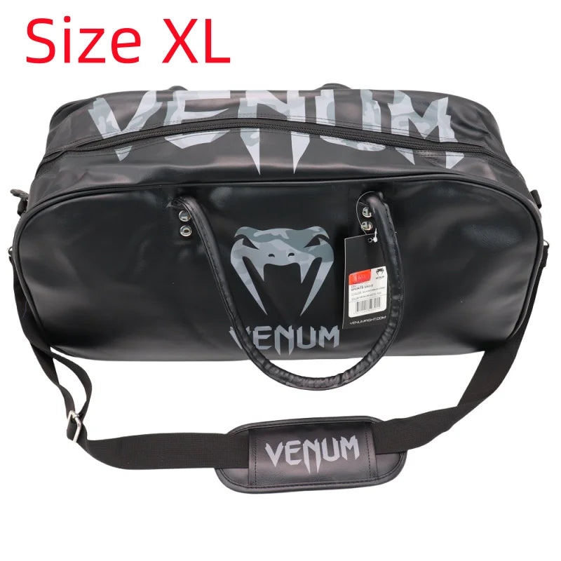 PU Gym Fitness Bag Boxing Training Bag Outdoor Sport Bag for Men and Women Travel Duffel Bag for Workout MMA Daily Overnight