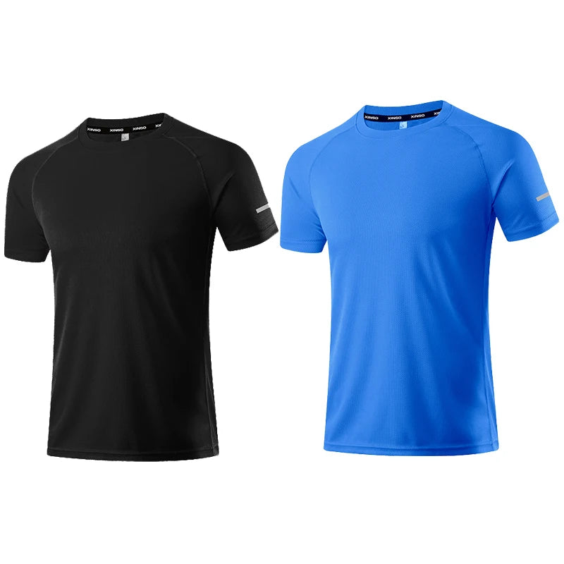 Quick Dry Men's T-shirt Athletic Wear Gym Male Camisetas Sportswear Compression Fitness Shirt Top Running Jersey Sport Clothing