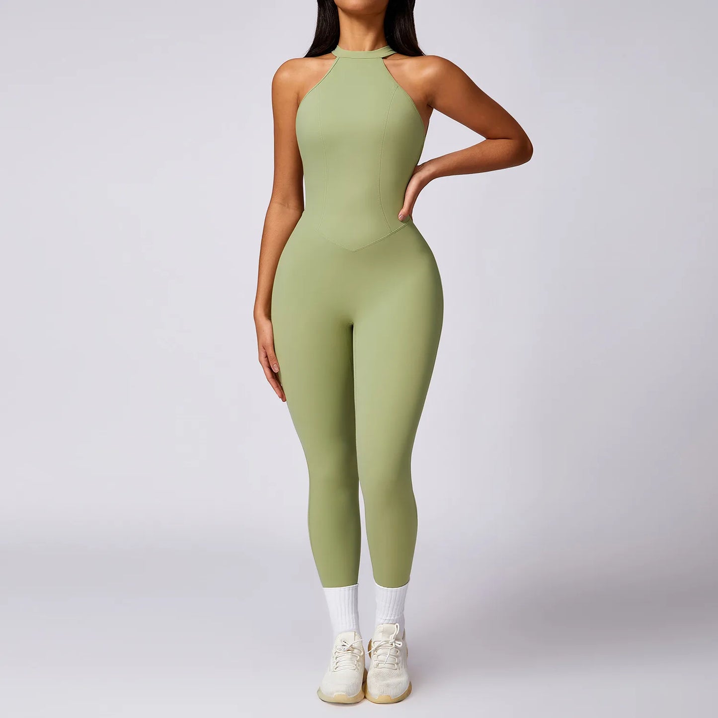 Women One-piece Suit Female Yoga Clothing Workout Bodysuits Nylon Sports Jumpsuit