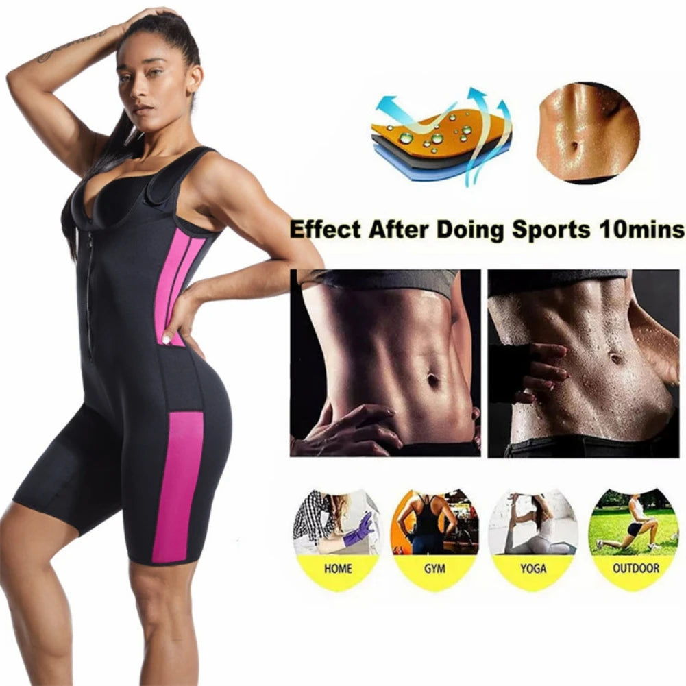 Women's Sport Sweat Suit Shapewear, Weight Loss Corset, Body Shaper, Slimming, Sleeveless Shapewear, Bodysuit