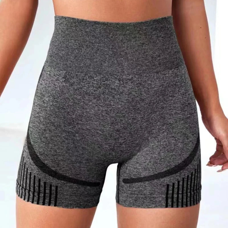 Women Yoga Shorts High Waist Workout Shorts Fitness Yoga Lift Butt Fitness Ladies Yoga Gym Running Short Pants Sportswear