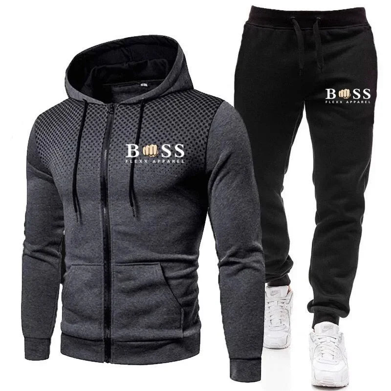 New Fashion Tracksuit For Men Hoodie Fitness Gym Clothing Men Running Set Sportswear Jogger Men'S Tracksuit Winter Suit Sports