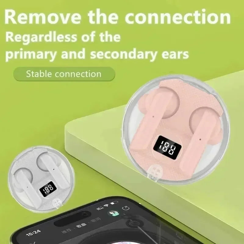 E10 Wireless Mini Earbuds LED Power Digital Display TWS Headset Stereo Sound Bluetooth-compatible 5.3 for iPone Xiaomi Lenovo