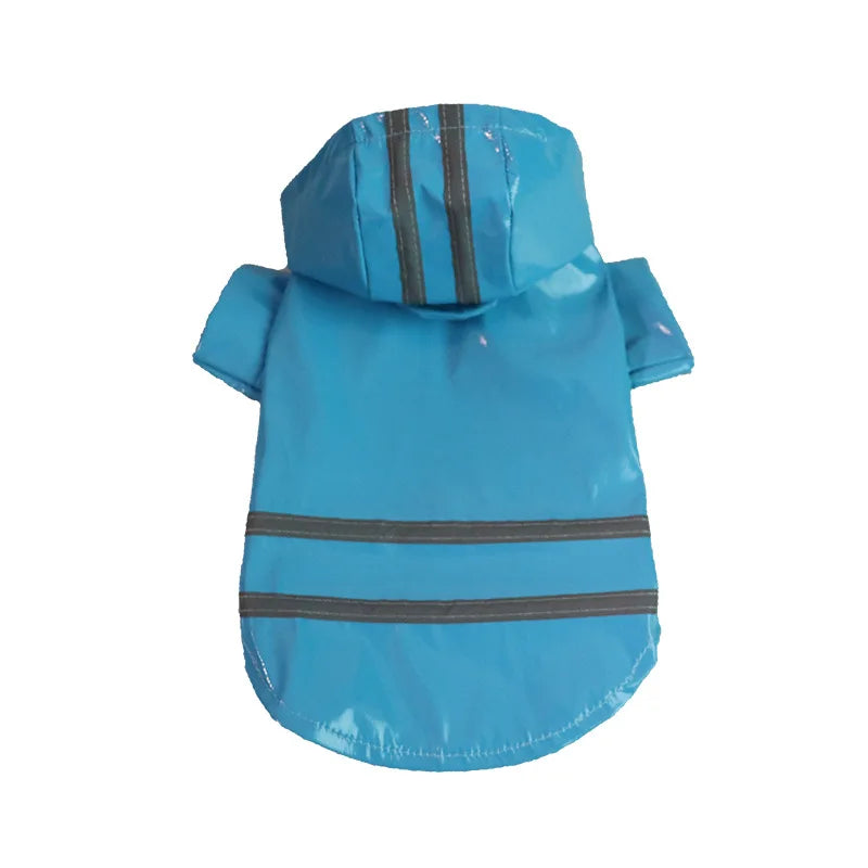 Summer Outdoor Puppy Pet Rain Coat S-XL Hoody Waterproof Jackets PU Raincoat for Dogs Apparel Clothes Little Teddy Dog Raincoat