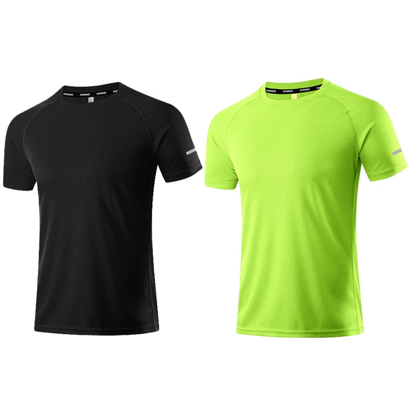 Quick Dry Men's T-shirt Athletic Wear Gym Male Camisetas Sportswear Compression Fitness Shirt Top Running Jersey Sport Clothing