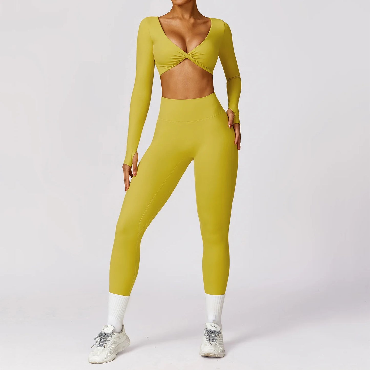 womens Workout Sets 2 Piece High Waisted yoga suit tight sports suit quick-drying running fitness Stretchy gym suit summer fall