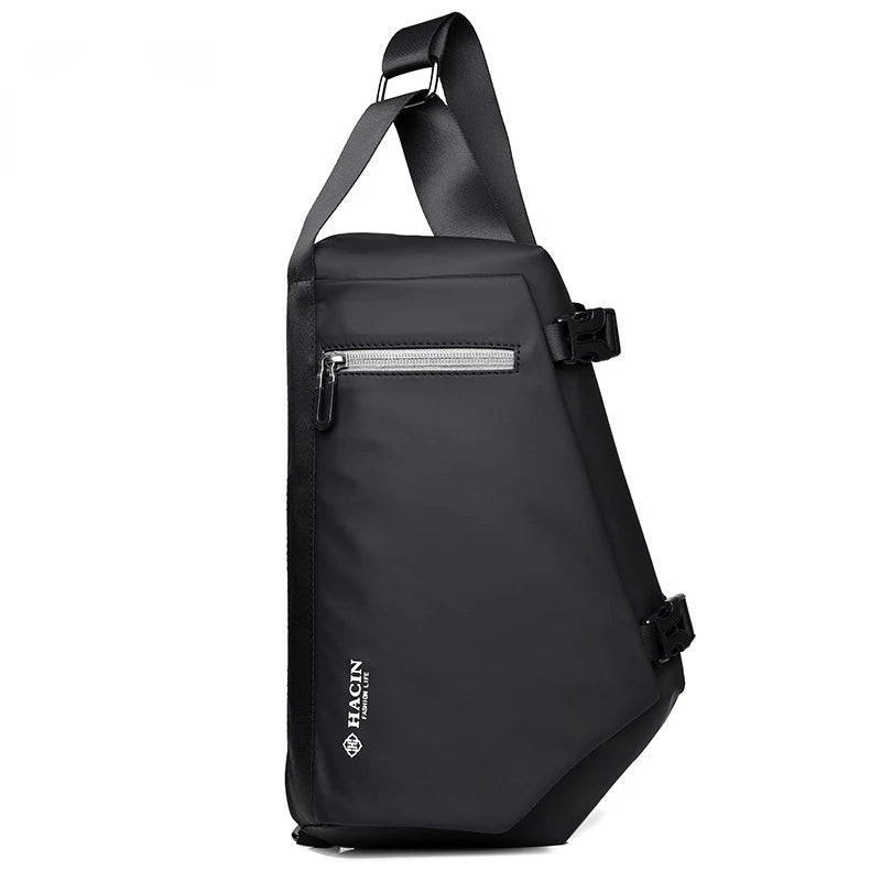 Leisure Waterproof Chest Bag Large Capacity Men's Crossbody Bag Fashion Trend Portable Small Shoulder Bag