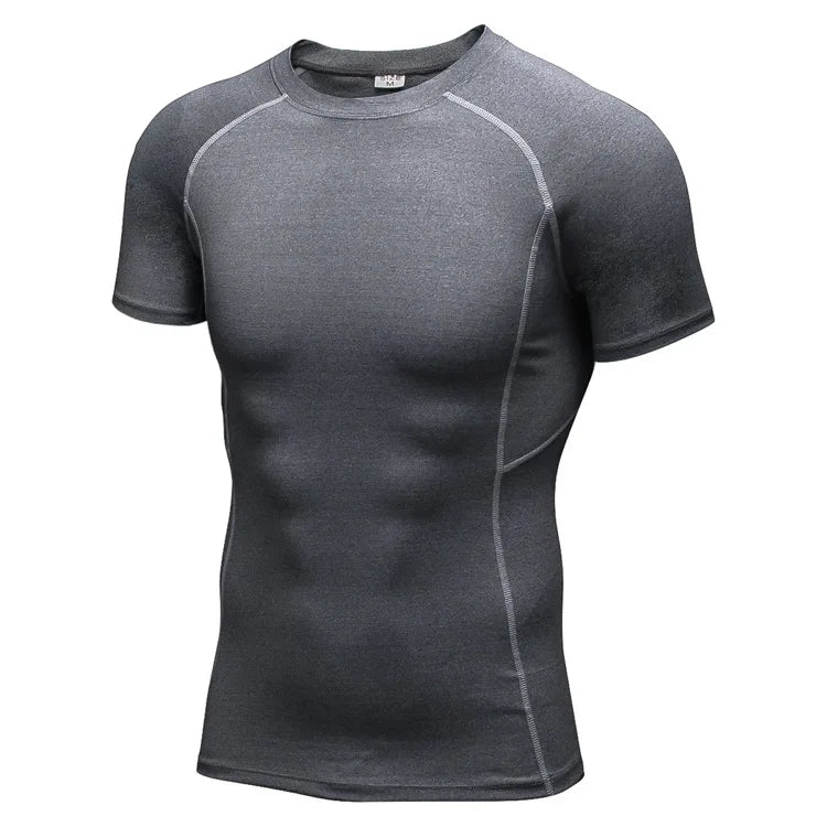 Men Yoga Gym Sports T-Shirts Compression Boy Exercise Tights Cycling Basketball Football Training Fitness Running Top Sweatshirt