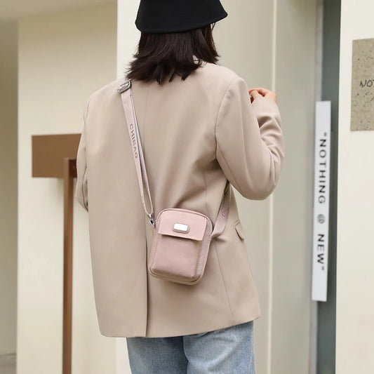 Fashion Casual Women Mini Bag High Quality Nylon Fabric Women Small Shoulder Bag Stylish Girl's Crossbody Bag Mini Messenger Bag