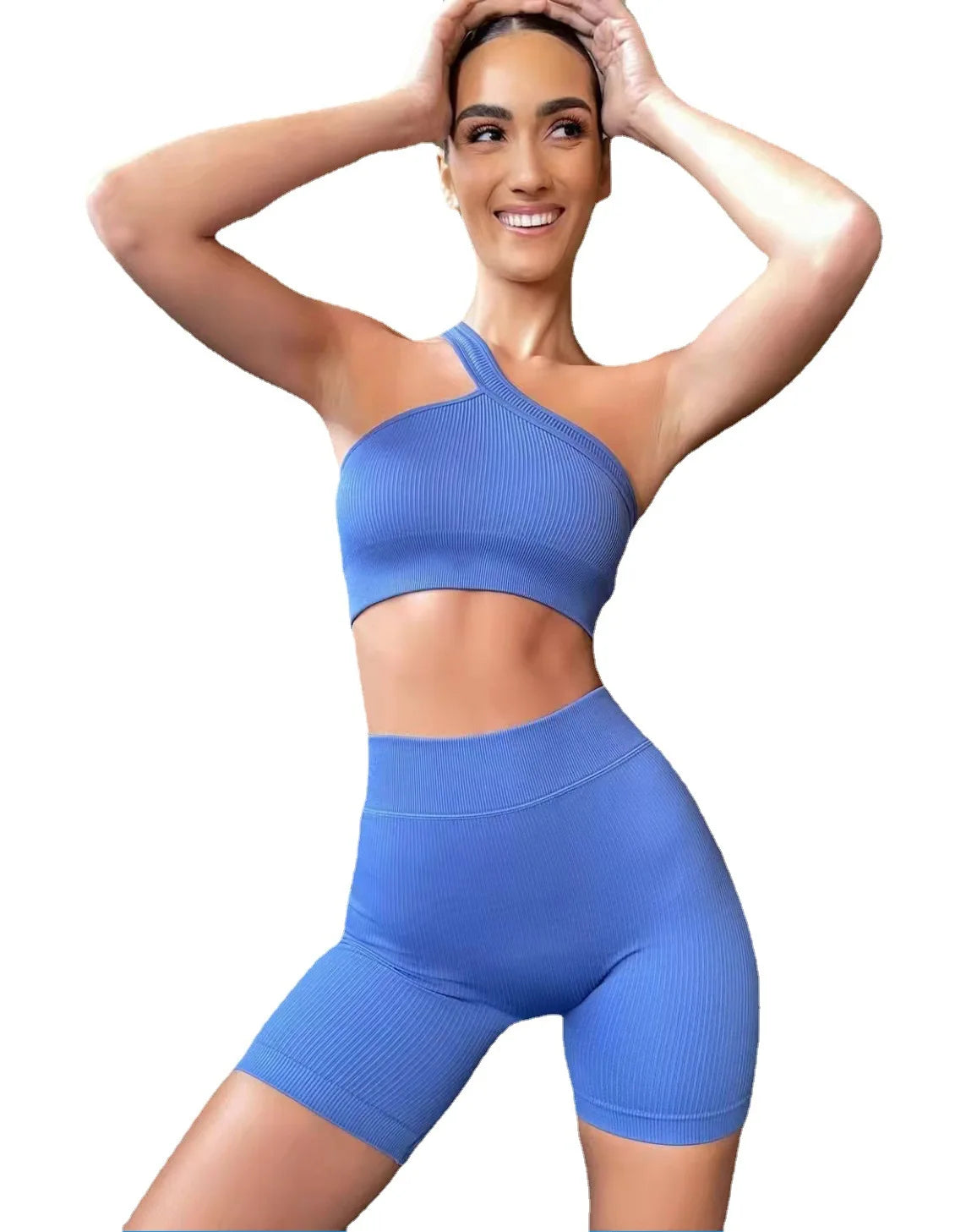 New Shoulder Sportswear Fitness Suit Yoga Clothes Women's Clothing