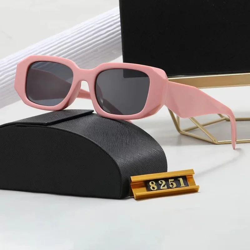 European and American P Polygon Senior Sunglasses Women Senior Sense Ins Personality Fashion Big Glasses Men 2024