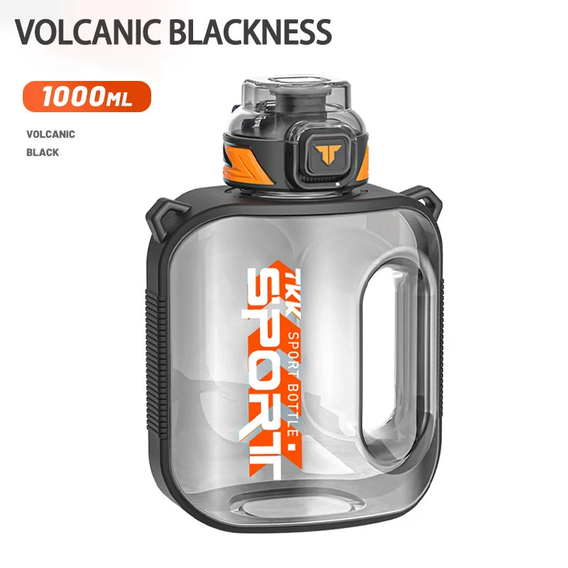 1/1.6/2L Sports Water Bottle TRITAN Large Capacity Creative Cup Heat Resistant Outdoor Adult Travel Kettle Gym Fitness Jugs