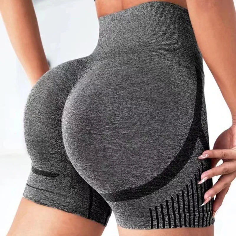 Women Yoga Shorts High Waist Workout Shorts Fitness Yoga Lift Butt Fitness Ladies Yoga Gym Running Short Pants Sportswear