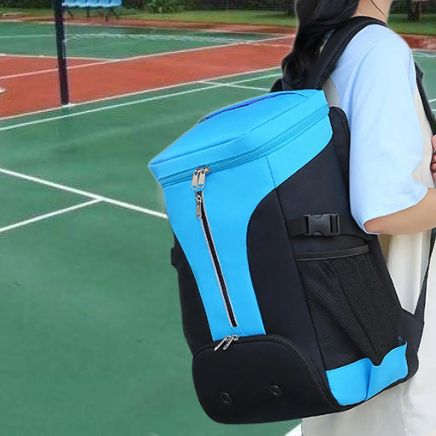 Badminton Backpack with Shoe Compartment Adjustable Strap Sport Bag Tennis Backpack for Outdoor Activities Travel Gym Women Men