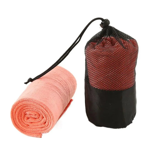 Fitness Equipment With Bundle Pocket Sports Towel Quick-Drying Storage Bag Gym Towel Soft Wiping Sweat Swimming Towel Cycling