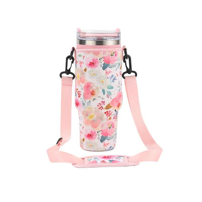 New 30oz/40oz Ice Brave Cup Set Water Cup Set Diving Material Cup Oblique Straddle Bag for Stanley Pattern Handle Water Bottle