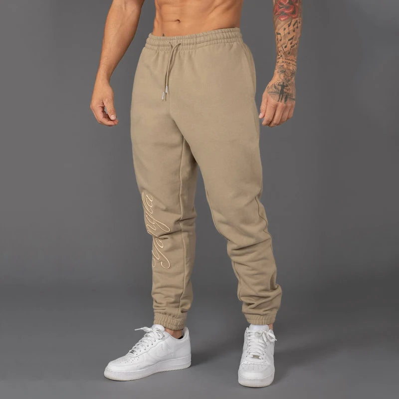 Men's Sweatpants American Style Sports Fitness Cotton Embroidery Casual Pants Jogger Gym Running Training Pants Sports Pants man