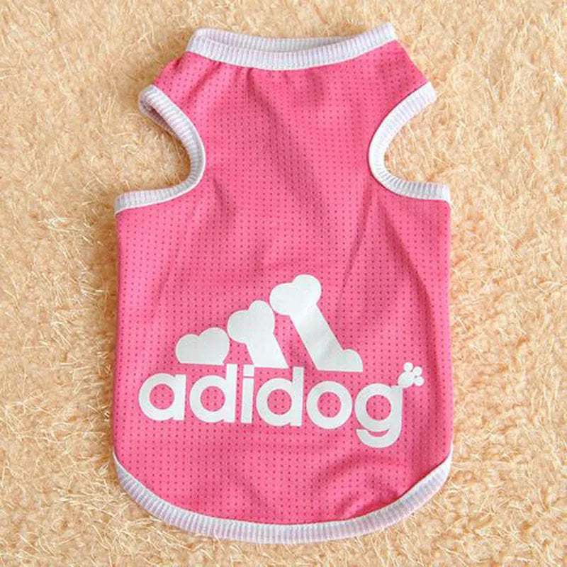 Summer Clothes for Small Dogs Adidog Breathable Mesh T-shirt for Medium Dogs Pet Supplies Puppy Cat Clothing Chihuahua Costume