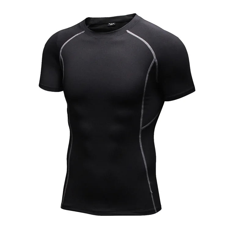 Men Yoga Gym Sports T-Shirts Compression Boy Exercise Tights Cycling Basketball Football Training Fitness Running Top Sweatshirt