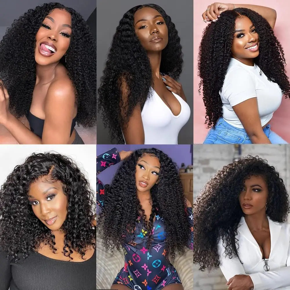 210 Density Deep Wave Lace Front Wigs Human Hair hd lace frontal wig 13x6 Pre Plucked 28 Inch Lace Frontal Deep Curly Wigs