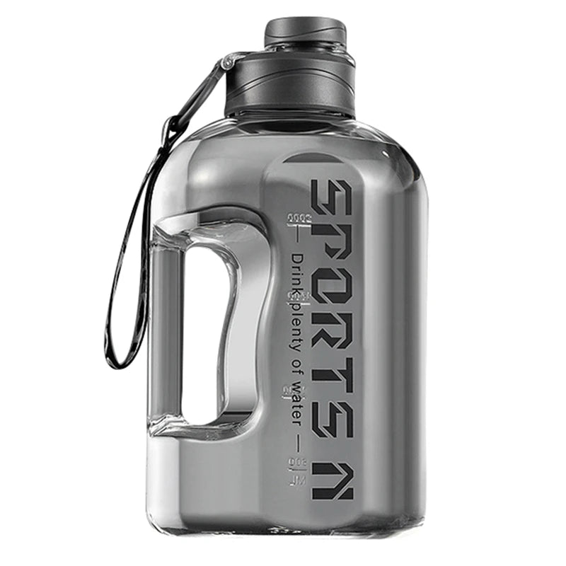 Sports Water Bottle 1.7/2.7L Large Capacity Water Kettle Fitness Gym Portable Gradient Plastic Accurate Calibration Water Cup