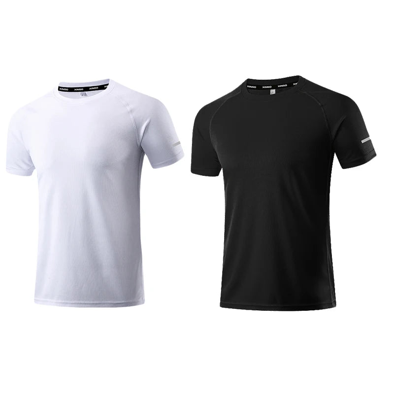 Quick Dry Men's T-shirt Athletic Wear Gym Male Camisetas Sportswear Compression Fitness Shirt Top Running Jersey Sport Clothing