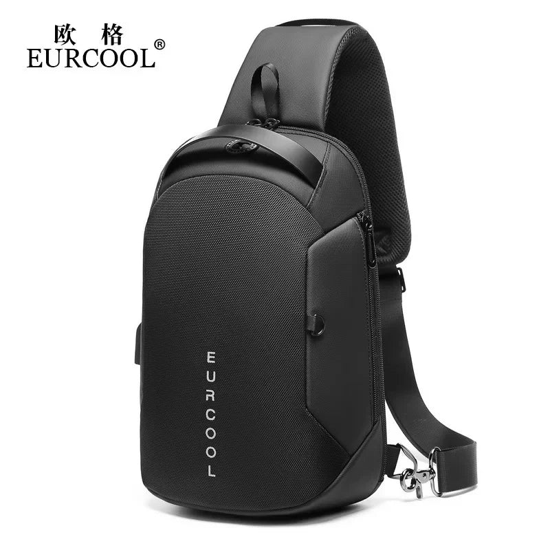 Mark Ryden Men shoulder bag fashion outdoor chest bag portable messenger bag breathable honeycomb back light